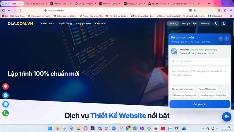 OLA: Giải pháp thiết kế web tích hợp AI toàn diện