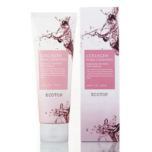 Topten Collagen Cleansing Foam Sữa Rửa Mặt Hàn Quốc Cách Sử Dụng