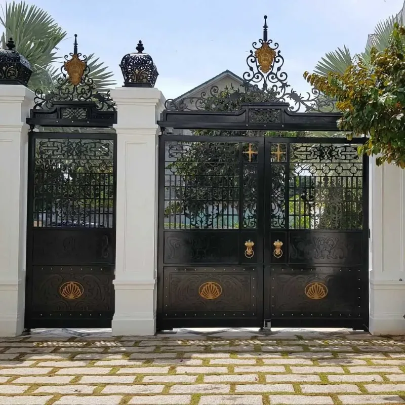 Cổng Tự Động Vũ Khanh - Lắp Cổng Sắt Hai Cánh Biệt Thự Long Cung Vũng Tàu
