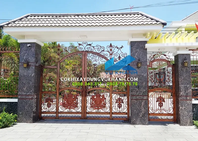 Mẫu cổng sắt đẹp sang trọng