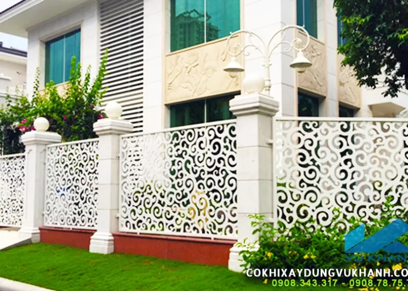 Thi công Hàng rào sắt cắt CNC tại Vũng Tàu