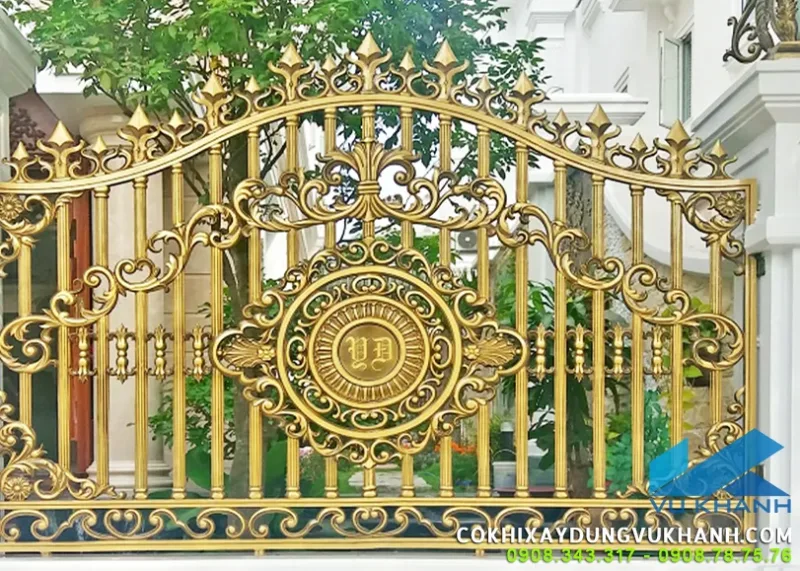 Gia công Hàng rào nhôm đúc biệt thự 