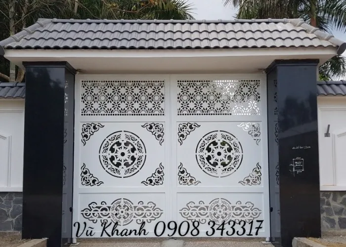 Cửa cổng Sắt Kẽm Cắt CNC