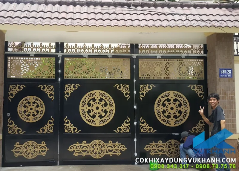 Làm cửa sắt cắt CNC đẹp tại Đà Nẵng Cửa sắt cắt CNC Vũng Tàu