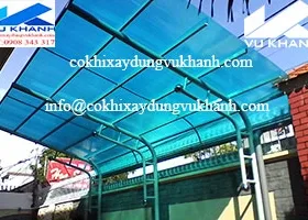 Mái Vòm Sắt Kẽm Lợp Tấm PolyCarbonate SP-69125