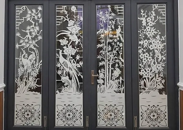 Mẫu cổng CNC Tứ Qúy mở tự động