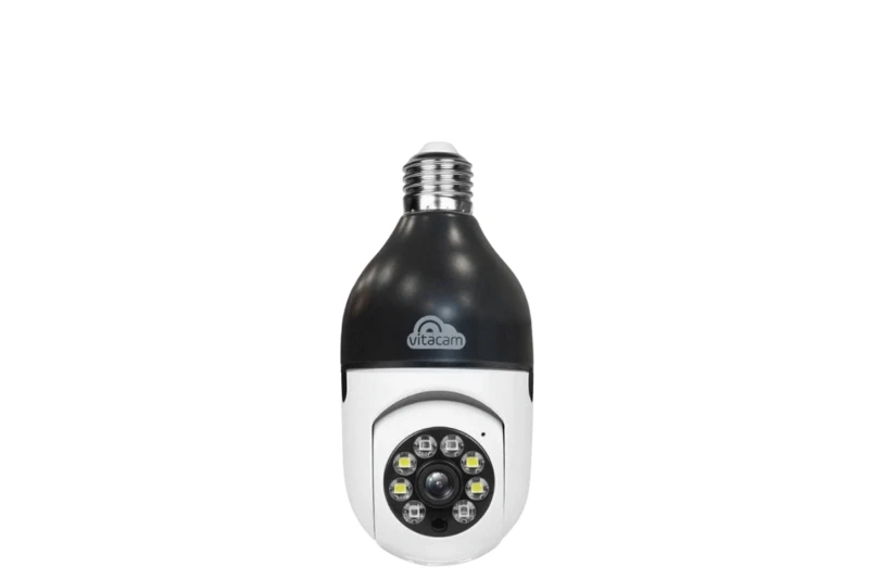 Camera Wi-Fi Yoosee bóng đèn 1 mắt, MÀU ĐEN, chui E27, có màu ban đêm, App ICSEE