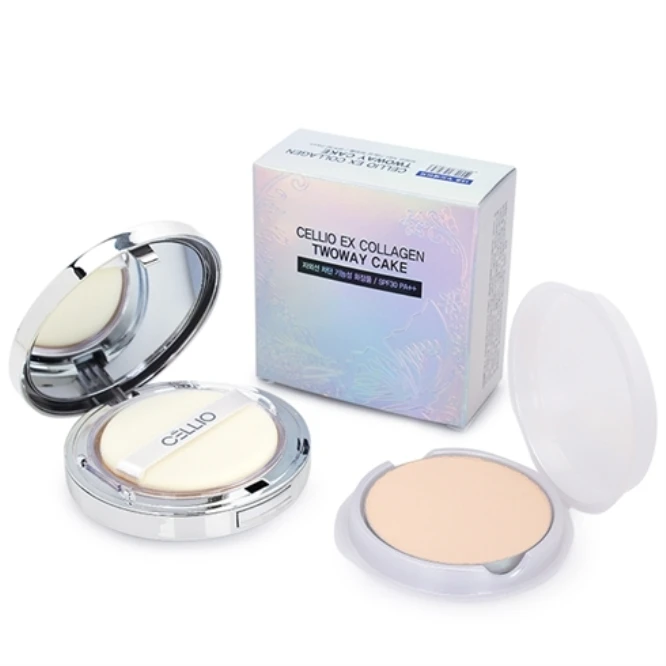 Phấn phủ siêu mịn 2 lõi Cellio Ex Collagen Twoway Cake SPF 30 PA++