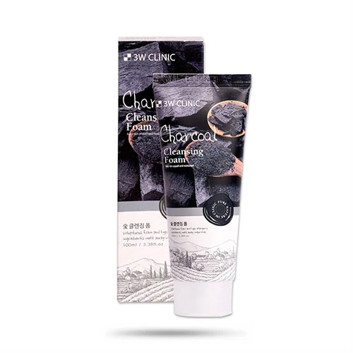 Sữa Rửa Mặt Trị Mụn Than Hoạt Tính 3W Clinic 100ml